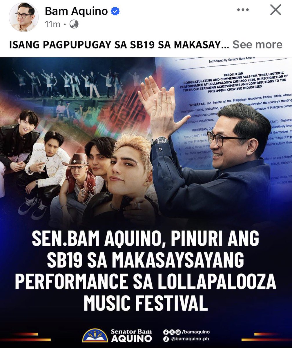 iskadalawatatlo's tweet photo. Senator Bam 💙💙

SB19 LAWLESS MV RELEASE
@SB19Official #SB19
#SB19LawlessMusicVideo https://t.co/JaUJ0KMy4f