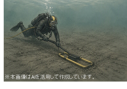 Nishichisui's tweet photo. 当事務所での不発弾探査は、潜水士による磁気探査を実施することがほとんどですが、安治川新水門築造工事では杭基礎など地中深くまで施工するため、より深部まで探査可能なジェットボーリングによる鉛直磁気探査も実施しました。
＃安治川新水門築造工事　＃三大水門更新事業　 #耐震対策グループ https://t.co/IHgLYKlSWt