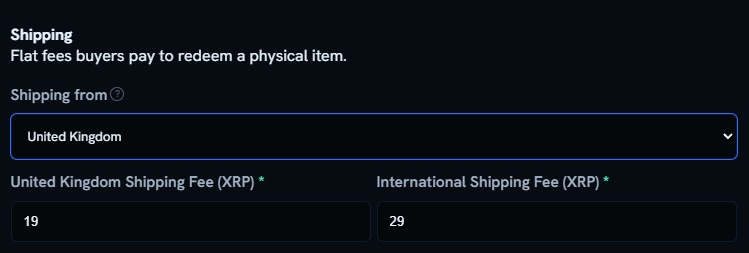 FiendFuzzy's tweet photo. 2 small additions to DeepTide:

Users can now set where they're shipping from to make shipping fees more local to them.

Users can now "bulk mint" multiple copies of an item to their shop.

Thanks @Bird_XRPL for the suggestions! Keep them coming https://t.co/IYURyKAk9v