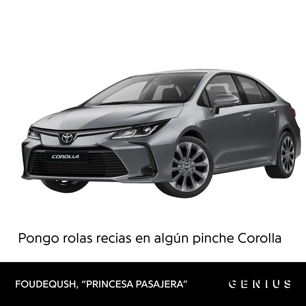 akayareet's tweet photo. mi genero favorito? foudeqush mencionando carros en sus canciones https://t.co/QWyqFMv3Qu