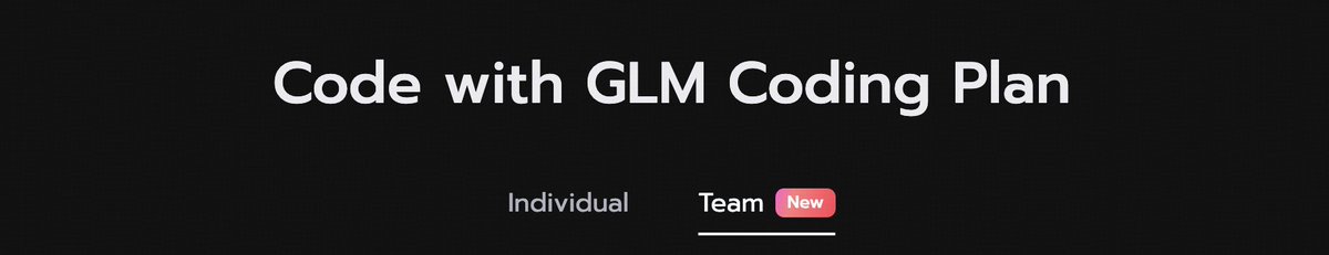 louszbd's tweet photo. A lot of teams asked for a better way to manage GLM Coding Plan, so we built one. 
Each member gets their own quota. Admins can track usage and manage billings in one place. Teams now can spend less time managing access and more time building:) https://t.co/Ps5qhrkE9L