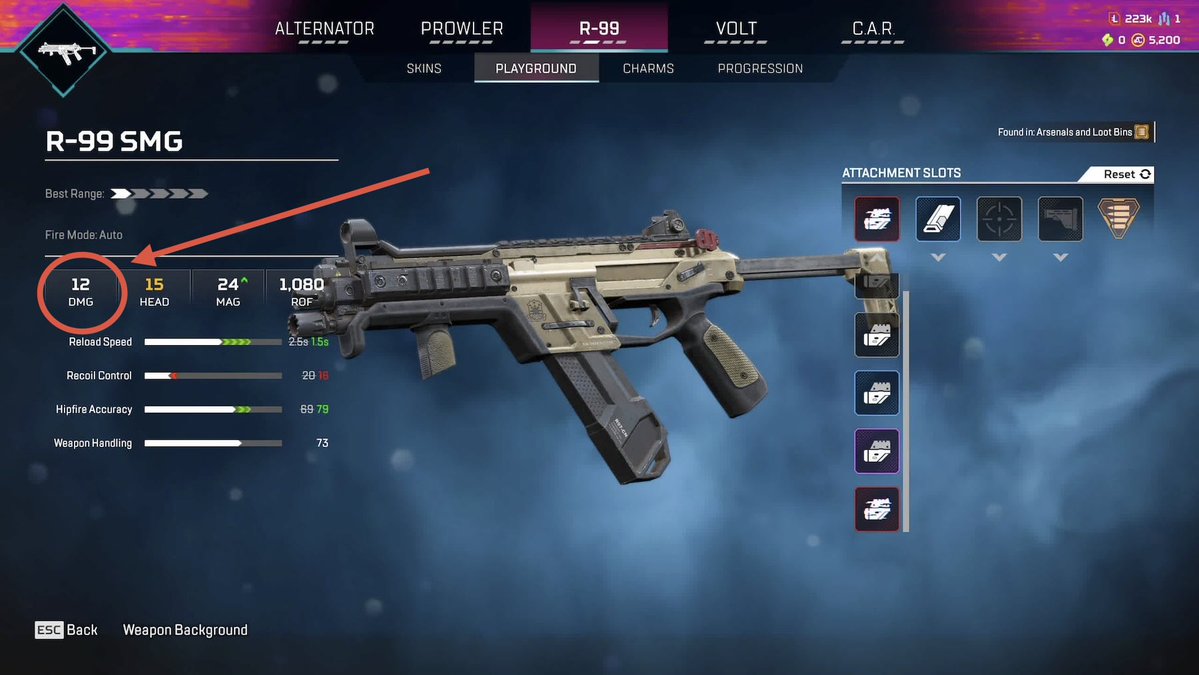 Apex_100MIRUi7's tweet photo. 【R-99弱体化😕】

✅ダメージ減少 13→12

※デザイナーノートの画像から
#APEX #ApexLegends https://t.co/RXSCM6QHw2