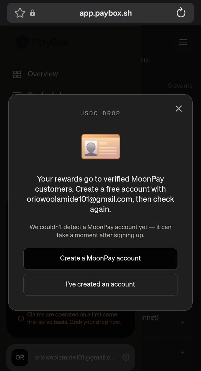 JonalynSandidge's tweet photo. @moonpay Why am i stuck here ? I tried old and creating new one but it just go blank everytime why ?? https://t.co/UXdtxiFRNs