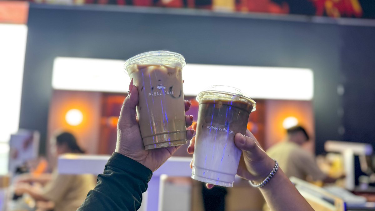 AranetaCity's tweet photo. The wheel officially stops at Gateway Mall 1!🚲👀

Visit Pedal Cafe at 📍Level 4, Gateway Mall 1 today and try their best-seller coffees, Miss Saigon and Spanish Latte, for 10% OFF! ￼✨

#CityOfFirsts #GatewayMall #PedalCafe #Coffee https://t.co/inIv2y0FfZ
