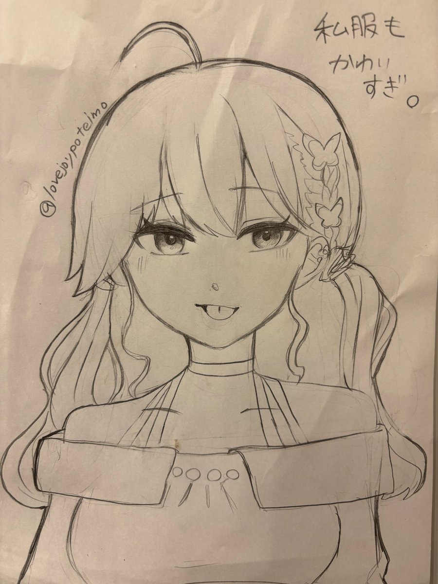 lovejoypoteimo's tweet photo. アナログからデジタルまで色々描きました。
実験的にブラシを変えたり描き方を変えてみてます。どの線が一番いいか悩み中！
４人中３人は描いたことないキャラだったので新鮮でした！

#今月描いた絵を晒そう https://t.co/Bw8ZyTQp1l