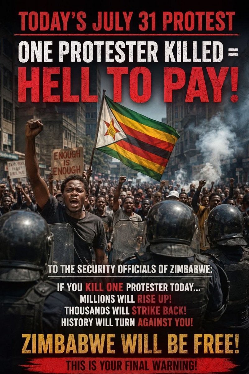 NdwgWomen35986's tweet photo. Today marks the day of birth of a revolution that will unseat Emmerson Mnangagwa and cripple ZANU PF.
#RiseZimbabwe
#FreedomIsComing https://t.co/sqCIavVTBL