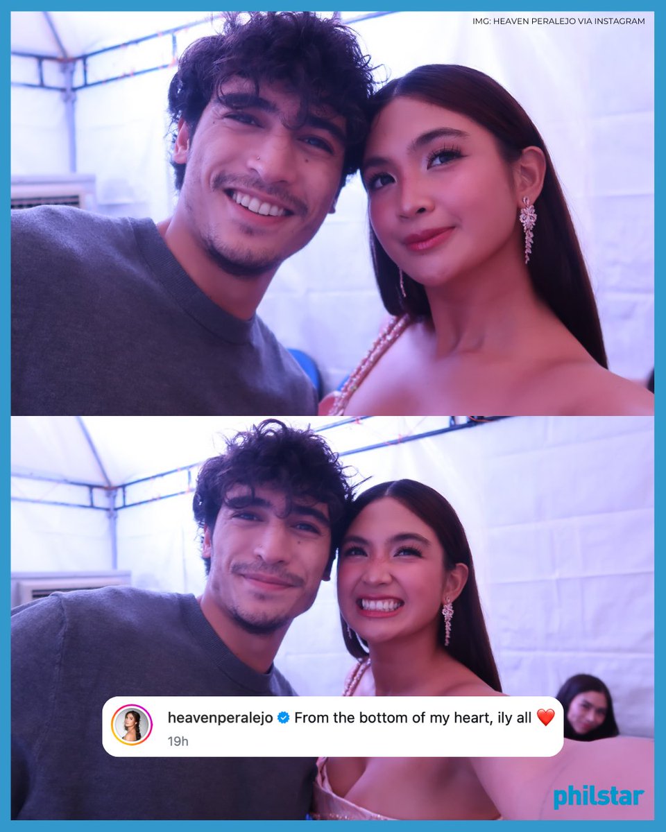 PhilstarNews's tweet photo. OUR MARVEN HEARTS 🥹❤️

Actress Heaven Peralejo brought “kilig” to fans on Thursday after sharing snaps with her ex-boyfriend Marco Gallo from the media conference of “Our Yesterday’s Escape.”

“From the bottom of my heart, ily all,” Heaven wrote on Instagram.

“We all love you to see with Marco,” a fan commented.

“Chemistry with Marco is one of a kind. I wish more projects with him,” another added.

Heaven and Marco previously starred in the series “The Rain in España,” the first installment of Gwy Saludes’ University Series.
