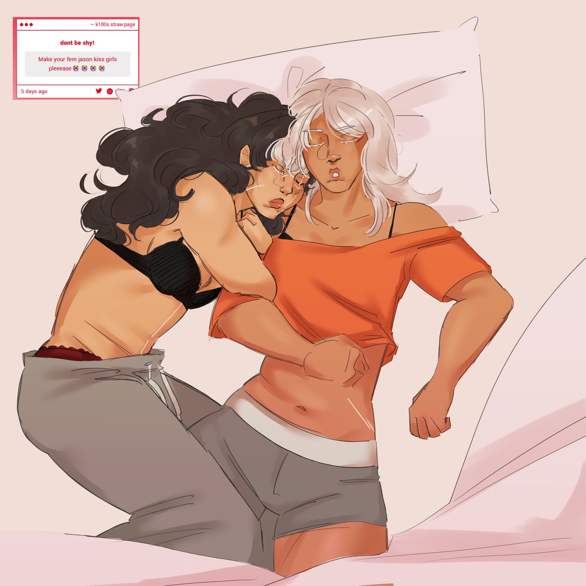 K100s51's tweet photo. i've drawn fem jason next to women two times now and she is always clinging onto them,, whats her issue #jasontodd #rosewilson #jayrose https://t.co/Q5TGwinabI