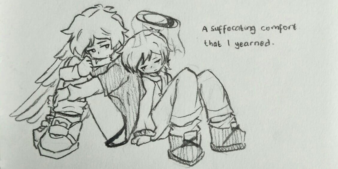 bluemoonshorbet's tweet photo. My sister @Imaredead volunteered to the TKBB propaganda 🥹🥹
(1st pic with their AU)

#fnfbb #fnfkiller https://t.co/TcdO25pCBi
