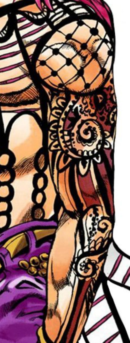 Blckwire's tweet photo. i feel like people don't talk about Diavolos tattoo often and how it was insanely butchered in the anime.. How did you go from this to that https://t.co/kES33TF0AJ