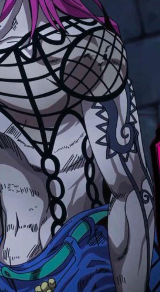 Blckwire's tweet photo. i feel like people don't talk about Diavolos tattoo often and how it was insanely butchered in the anime.. How did you go from this to that https://t.co/kES33TF0AJ