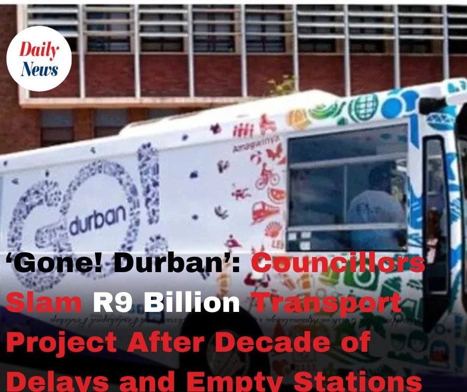 DailyNewsSA's tweet photo. Political parties have united in criticism of the city's troubled transport project, questioning how affordability only became a concern after nearly R9 billion had already been spent. READ: https://t.co/NL6jbfImrY https://t.co/cBYXJX2tjN