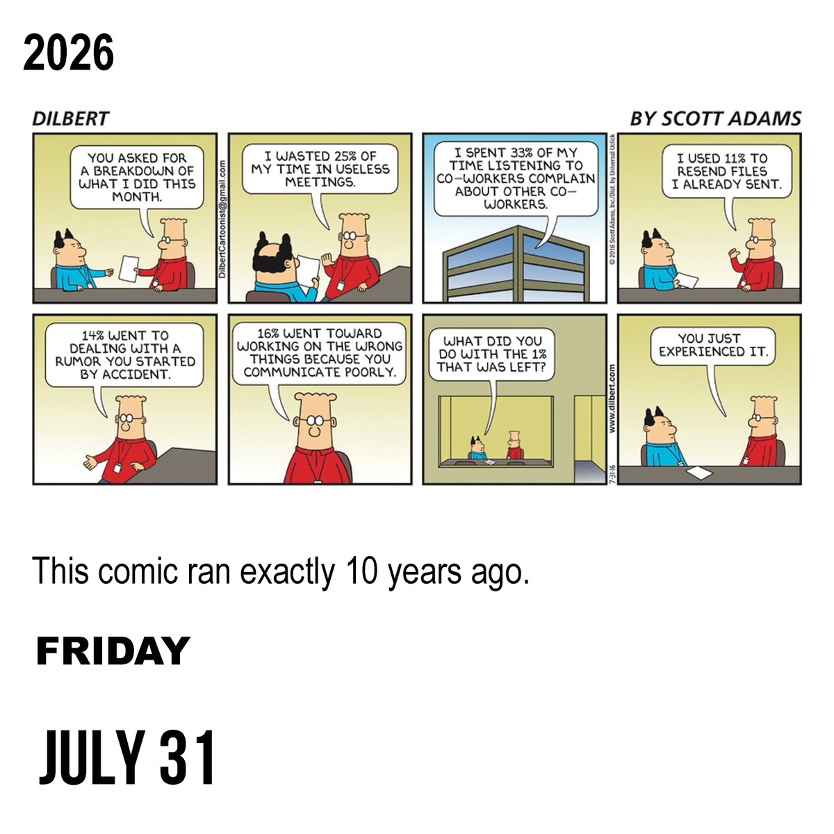 ScottAdamsSays's tweet photo. Dilbert 10 Years Ago https://t.co/BqVZ0fCRBi