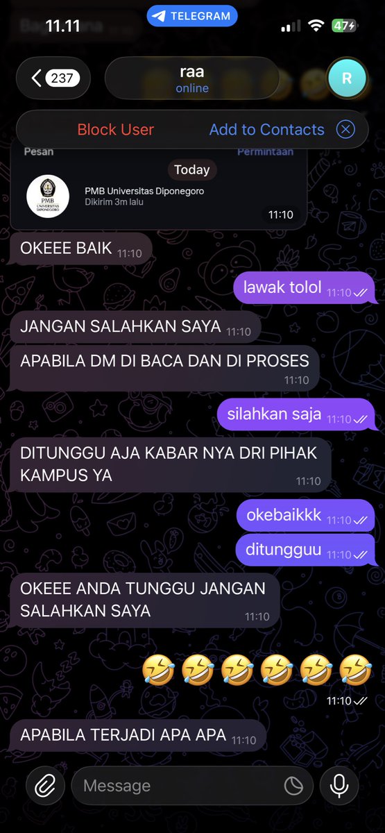 pno4lr's tweet photo. halo, saya dapet modus penipuan baru memeras berkedok kekerasan seksual, saya bermain sebuah channel telegram bernama leomatch disitu saya bertemu seseorang yang memakai foto wanita, lalu saya chat sebagaimana orang berkenalan, lalu saya tidak membalas chat lalu di spam dan call https://t.co/2XVDLTQtXf