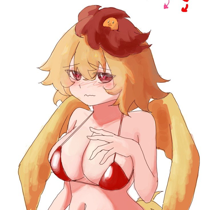 komeko_sio's tweet photo. #今月描いた絵を晒そうㅤ 
絵チャビキニ久侘歌ﾁｬﾝと
左手魔理沙でした～ https://t.co/EWZkQAunq5