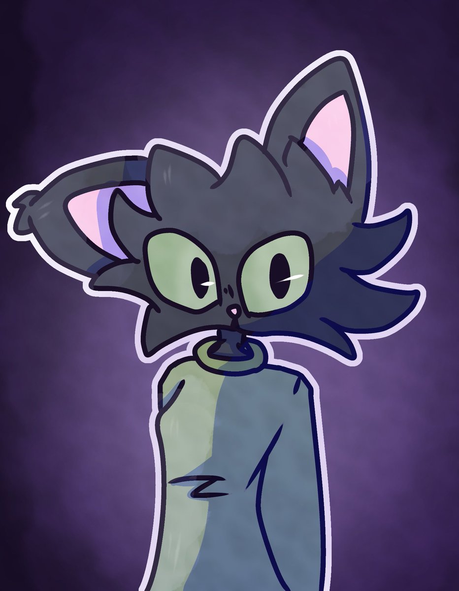 Sploingloid's tweet photo. #artfight attack numba FOURTEEENN 
i got a reply on the attack that said "is the title a lyric from anything?" and it WAS from something; the hi-fi rush ost so i got a chance to talk about hi-fi rush and uhm 
yeah i still think they're in the hospital actually,,, soz twin https://t.co/ZsTxAJ3gWb