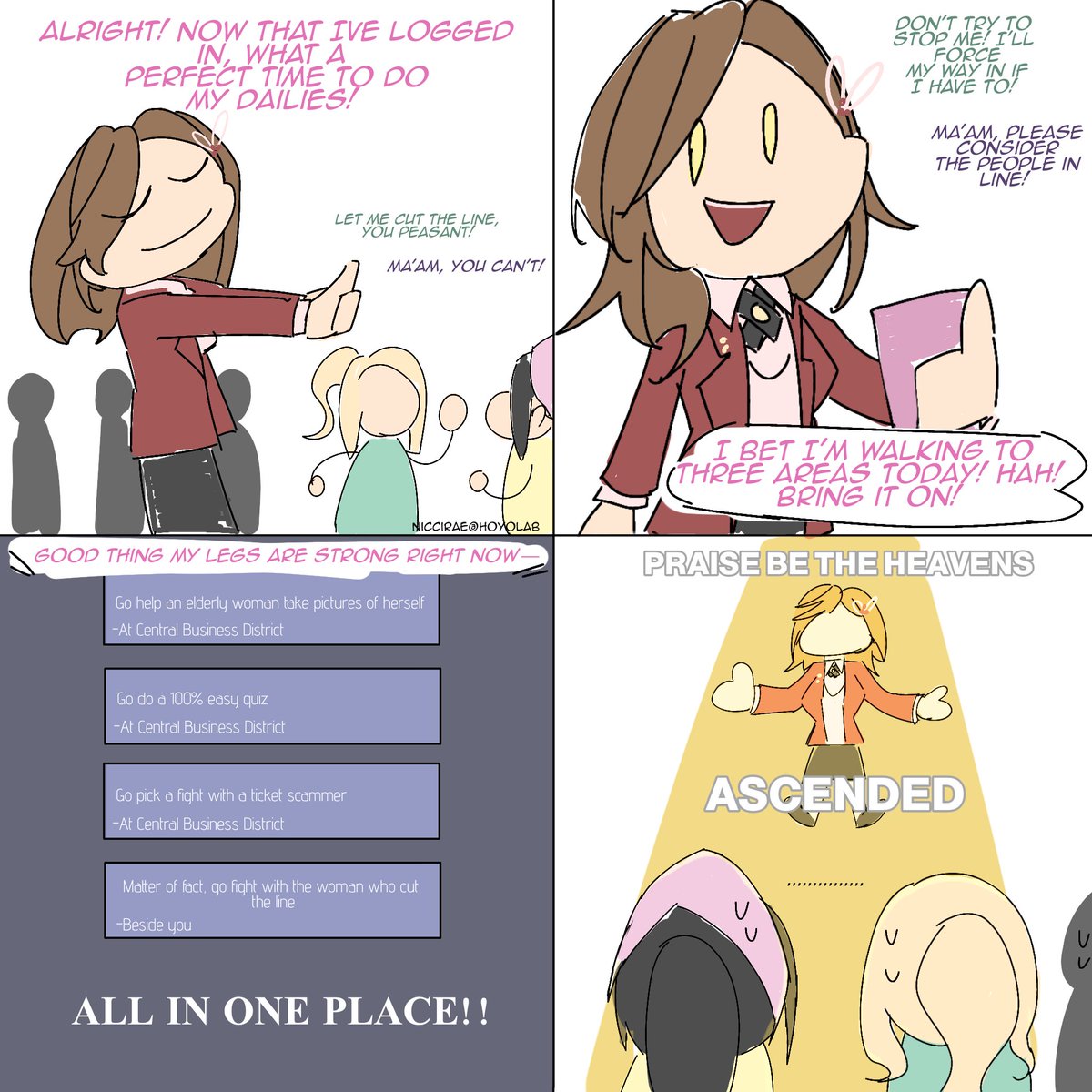 bruhloleza's tweet photo. ToT 4 panel comic (part 10) 

(Is been so long since I've done one of these comic strips months ago🥹) 

#tearsofthemis https://t.co/pqnV8FuysN