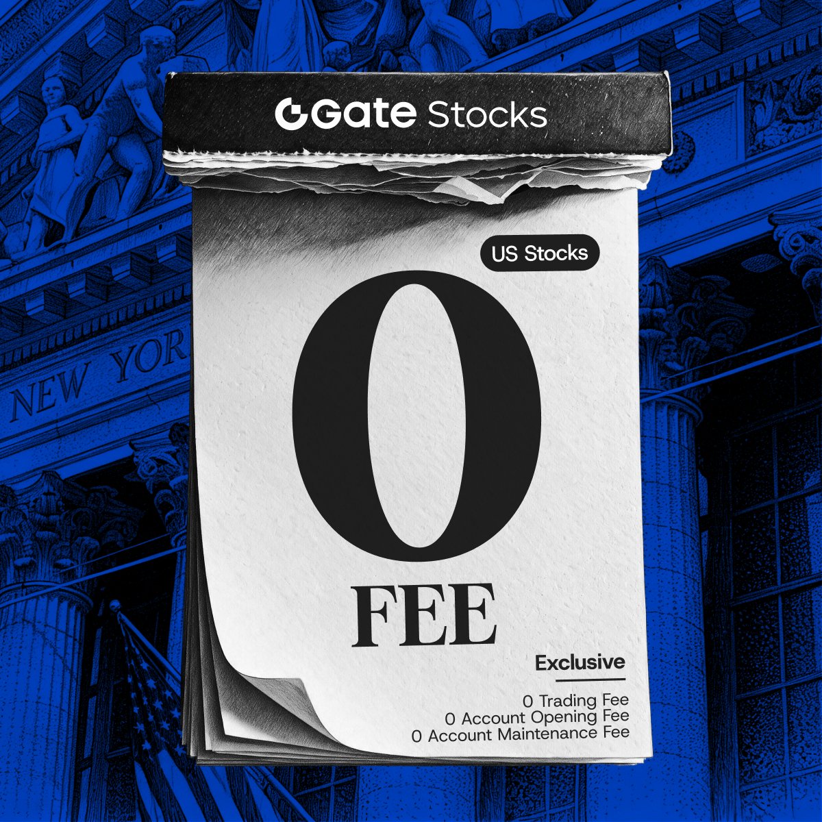Karina_Gate's tweet photo. Build your portfolio without the extra fees🔥🔥🔥
Industry-first: Gate U.S. stocks with 0-fee trading
✅ 0 fees on buys
✅ 0 fees on sells
✅ $0 account opening fee
✅ No minimum trading fee threshold https://t.co/tnWYCbeBx1