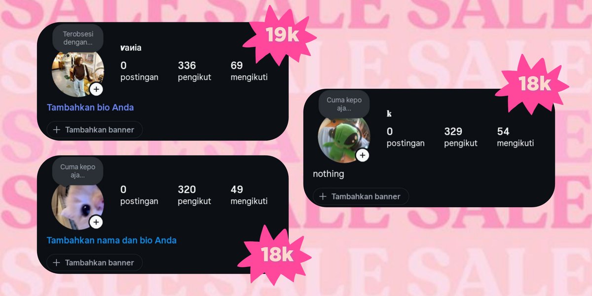aktuarsia's tweet photo. 𐙚 ready akun instagram f300+ tahun 2026

✦ price :: 18k &amp; 19k

♡ personal account
୨୧ followers asli indo (no web/bot)
♡ bisa ganti nama &amp; usn
୨୧ wajib ganti data
♡ cocok untuk akun apapun

₊˚ tag. wtb wts need jual beli instagram ig akun acc account rl

#zonauang https://t.co/cDgi4J7OhI