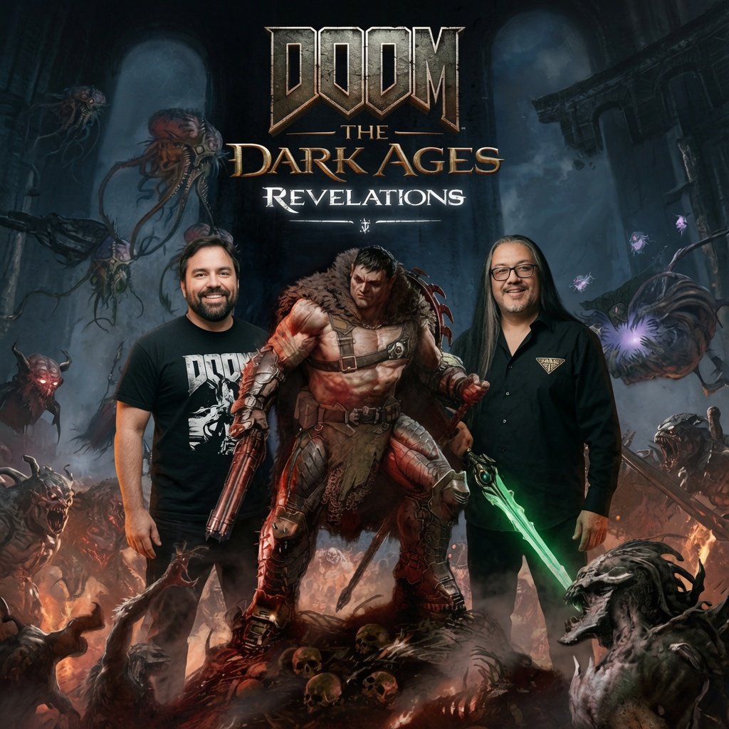 quake_pub's tweet photo. John @romero and Hugo Martin will be joining together to play @DOOM: The Dark Ages Revelations in @QuakeCon Special Slayers Club Live at 4:30 PM EST on Friday, August 7th at Create Live Stage.

See complete schedule at https://t.co/SRlCQqLgoC https://t.co/L2JyB5Huqg