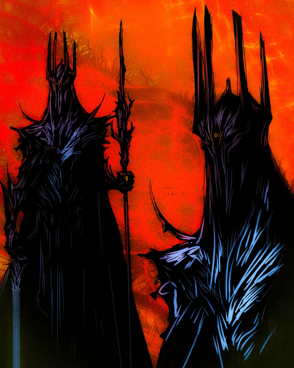 mps_the7th's tweet photo. Sauron Sketch 🔥👁️ https://t.co/F5Ww6gscSt