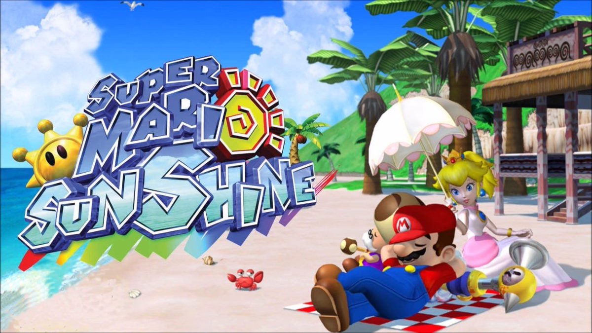 NSuperGamerGuy's tweet photo. THEY REMADE THE OLD SUPER MARIO SUNSHINE KEY ART https://t.co/LoYTTG59kQ