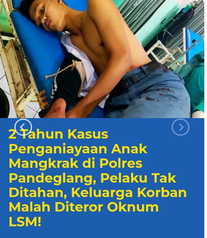 BantenPena's tweet photo. Soroti Penangguhan Penahanan Polres Pandeglang, LBH PAHAM Banten Desak Pelaku Pembacokan Anak Segera Ditahan
https://t.co/GAXVOukv8O https://t.co/3coE5aoSv8