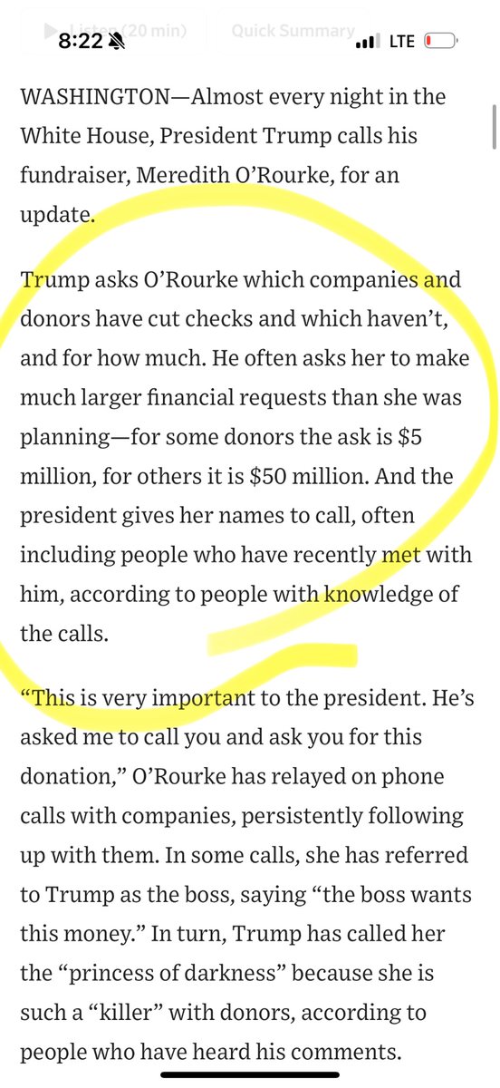 l_e_whyte's tweet photo. Stop what you are doing and read this incredible story on Trump’s fundraising by my colleagues @jdawsey1 @AnnieLinskey @DanaMattioli @EmilyGlazer 

Gift link 
https://t.co/jEDBWXAF1t https://t.co/D26revpn7d
