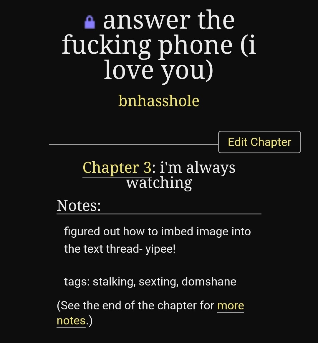 kaemhard's tweet photo. answer the fucking phone (i love you) ch3/? | toxic hollanov

https://t.co/NDBAOKsLEp https://t.co/4dFjzmHSMt