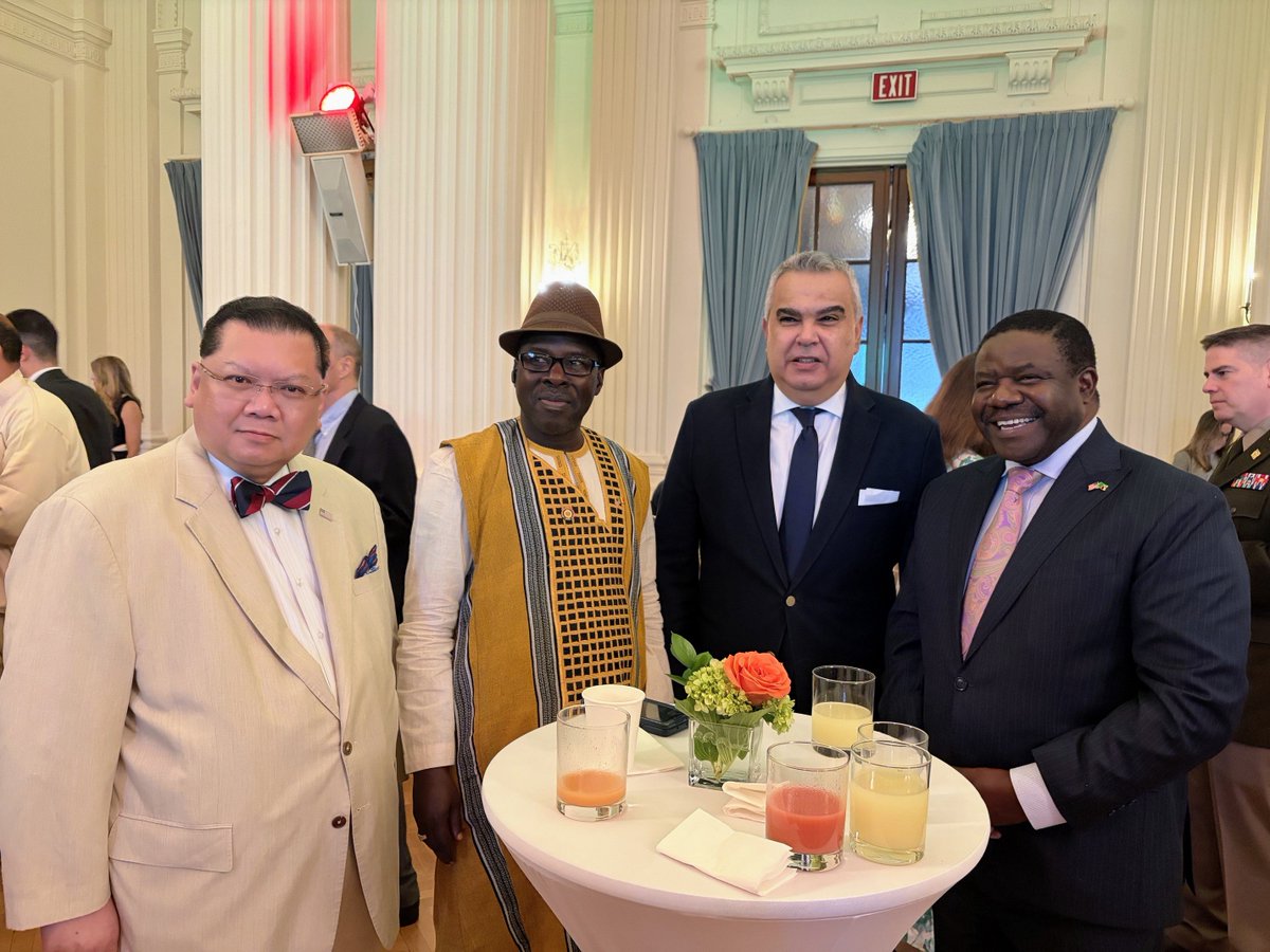 DrJPPham's tweet photo. Honored to join H.E. Amb. @youamrani &amp; @morocco_usa along with #USA🇺🇸 Gov’t reps, Diplomatic Corps &amp; other friends to mark #FêteduTrône, 27th anniversary of the accession of H.M. King Mohammed VI to the throne of #Morocco🇲🇦, the first country to recognize American independence. https://t.co/VgN21aRpWF