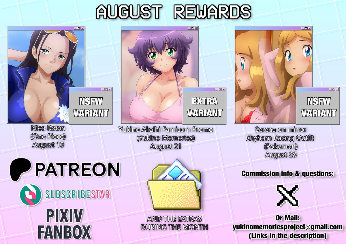 Retro_ZelArt's tweet photo. Some of the rewards coming this month!😏

🔴Supports:
📌Patreon: https://t.co/tkNbiHpVzX
📌Subscribestar: https://t.co/j4QWY8tFpY
📌Fanbox: https://t.co/mvIJyC6Gro https://t.co/CbYXg6zfY0