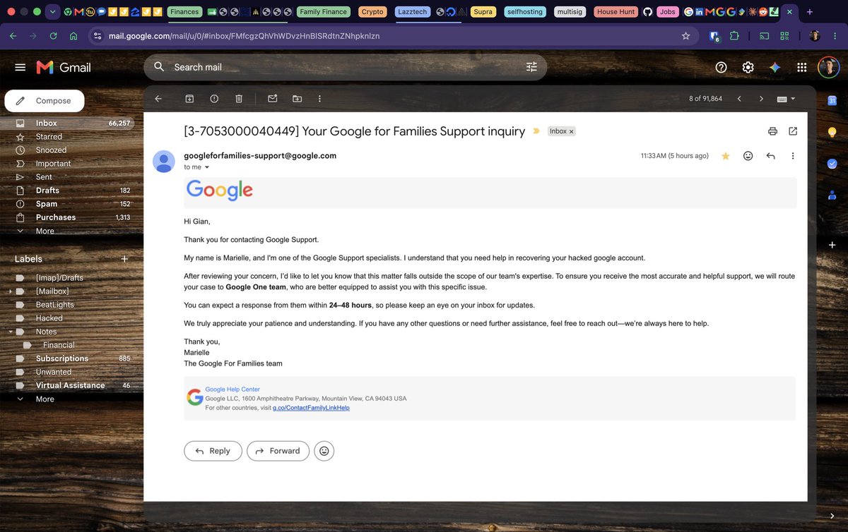 GianLazzarini's tweet photo. @TeamYouTube my account was compromised, I managed to regain access but I’ve been set as a child supervised by the attacker and can’t undo it. I have a support case for this and was told it was being escalated but this morning I was locked out of my account again. https://t.co/uPJwTnOx3a