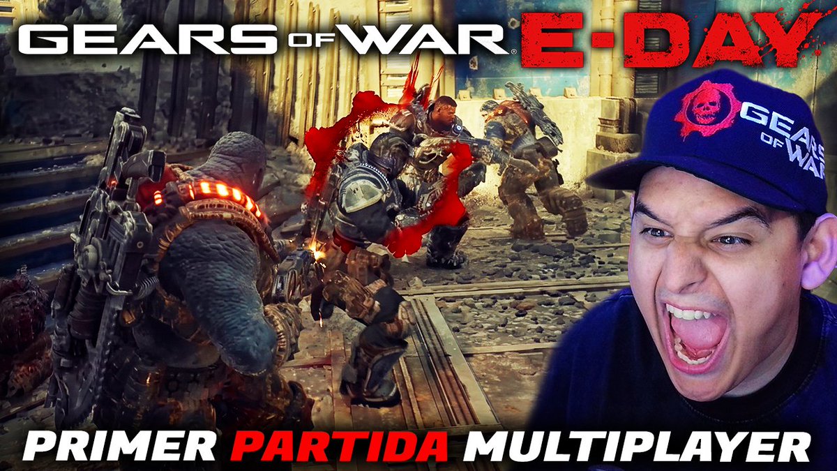 DeusGow's tweet photo. Ultimo video del Dia de HOY!🚨 En este video es mi primera impresion jugando MULTIJUGADOR de Gears of War E-DAY!⚙️

MI PRIMERA PARTIDA en GEARS OF WAR E-DAY! CAMBIO BASTANTE!🔥

Vayan a verlo!🙏👇👇 https://t.co/MArhoRL4Si