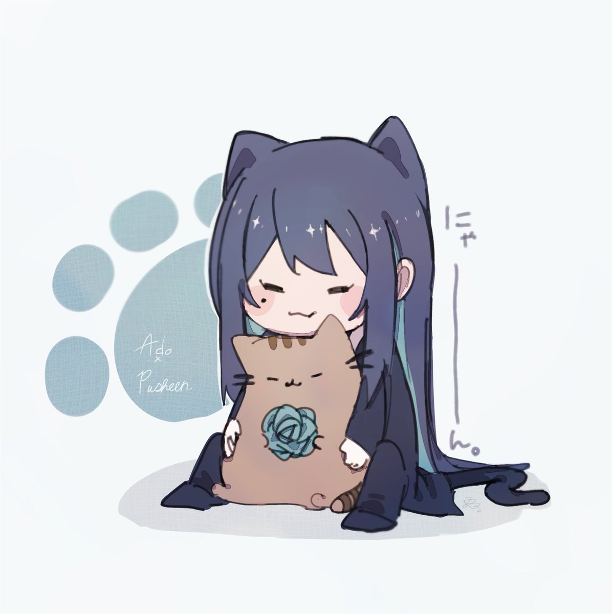 kakuhane01's tweet photo. #Adoart  🐾💙 https://t.co/6y7njb55rF