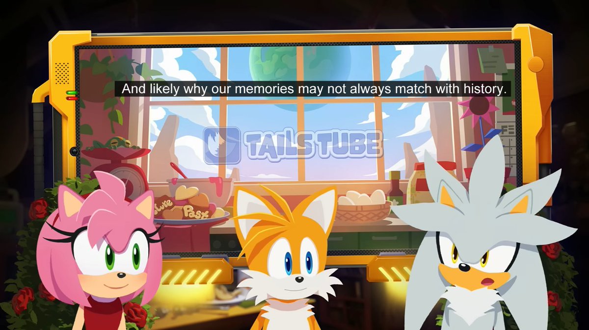 PrettyFluffyBoy's tweet photo. Silver knows he has gaps in his memories, remembers  some things that no longer align with history.

Crisis City. Unexplained deja vu. First meeting Sonic and Blaze.

He has to make an active effort not to dwell on it, but he's demonstrably given it a lot of thought already. https://t.co/v8tMt6PvoM