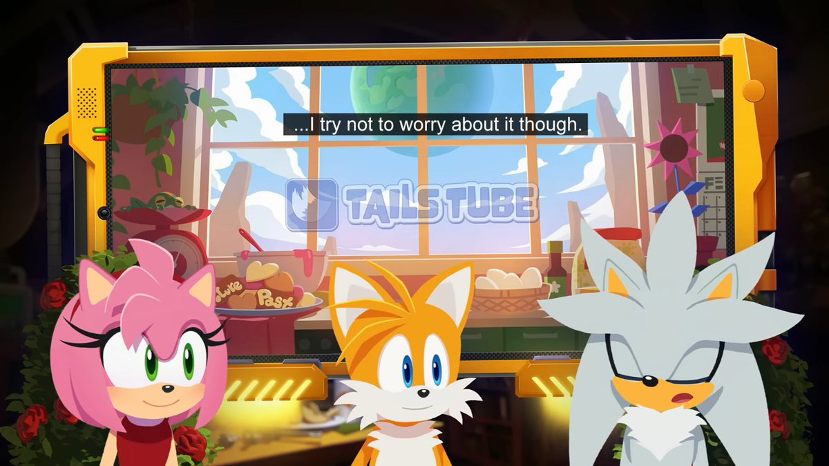 PrettyFluffyBoy's tweet photo. Silver knows he has gaps in his memories, remembers  some things that no longer align with history.

Crisis City. Unexplained deja vu. First meeting Sonic and Blaze.

He has to make an active effort not to dwell on it, but he's demonstrably given it a lot of thought already. https://t.co/v8tMt6PvoM