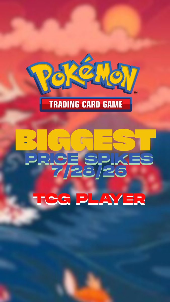 blncetcg's tweet photo. Biggest Pokemon spikes this week according to TCG player https://t.co/EGAldXPt3t
