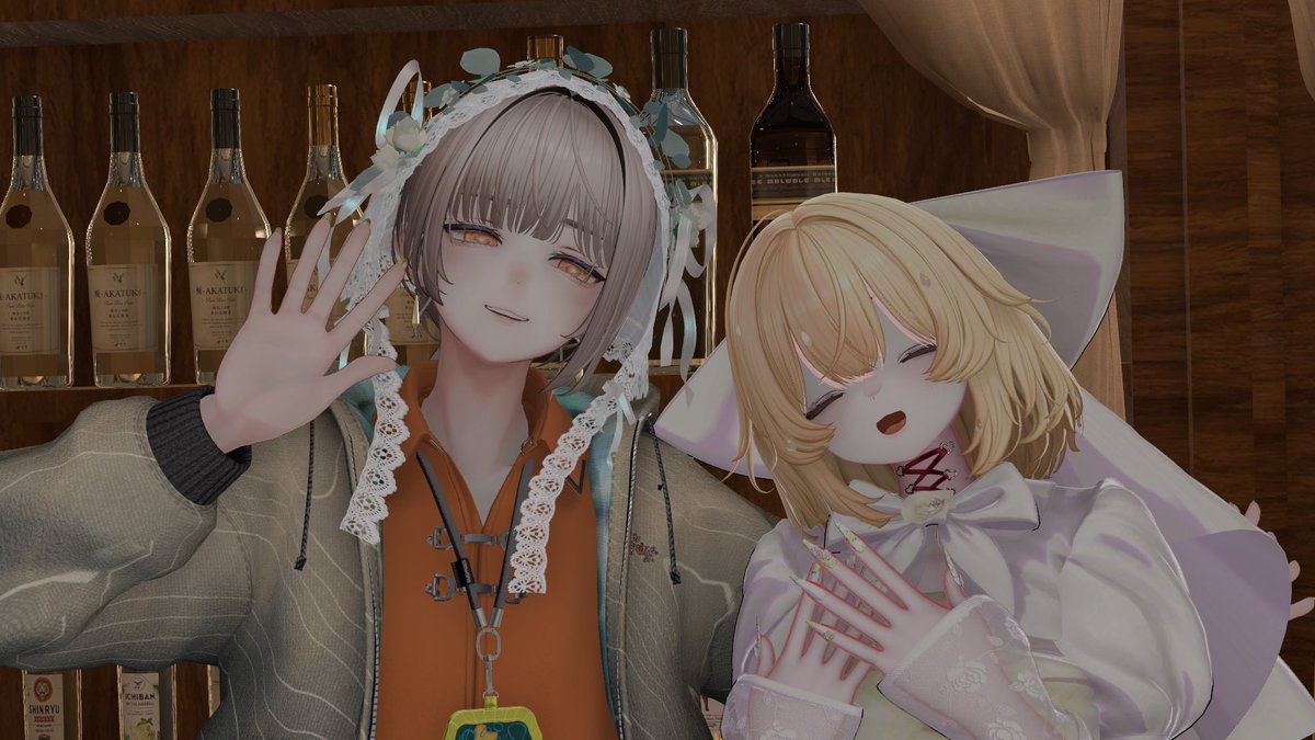 itoudayo03's tweet photo. #VRC_めしぎじ でヴィーアさんと接客します❣️
ふわっとゆるっとした2人！注文間違えないように頑張って練習しているらしい…

営業日は8/6！応募方法は引用元をチェックしてね✅
沢山のパスタさん達と待ってるよ～🫶🫶 https://t.co/pKYVL7sk4e