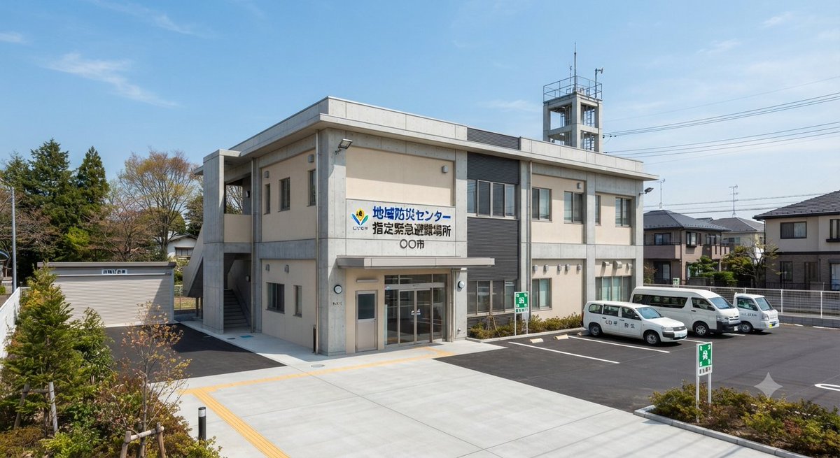 akanecos's tweet photo. 地域防災センターにも被害が出ていると聞くと地震国の行政建屋、特に出張所レベルの地域施設の設計は以下のような思想で作るのがベターなのかもって思う。 https://t.co/bVj1hKsY8J
