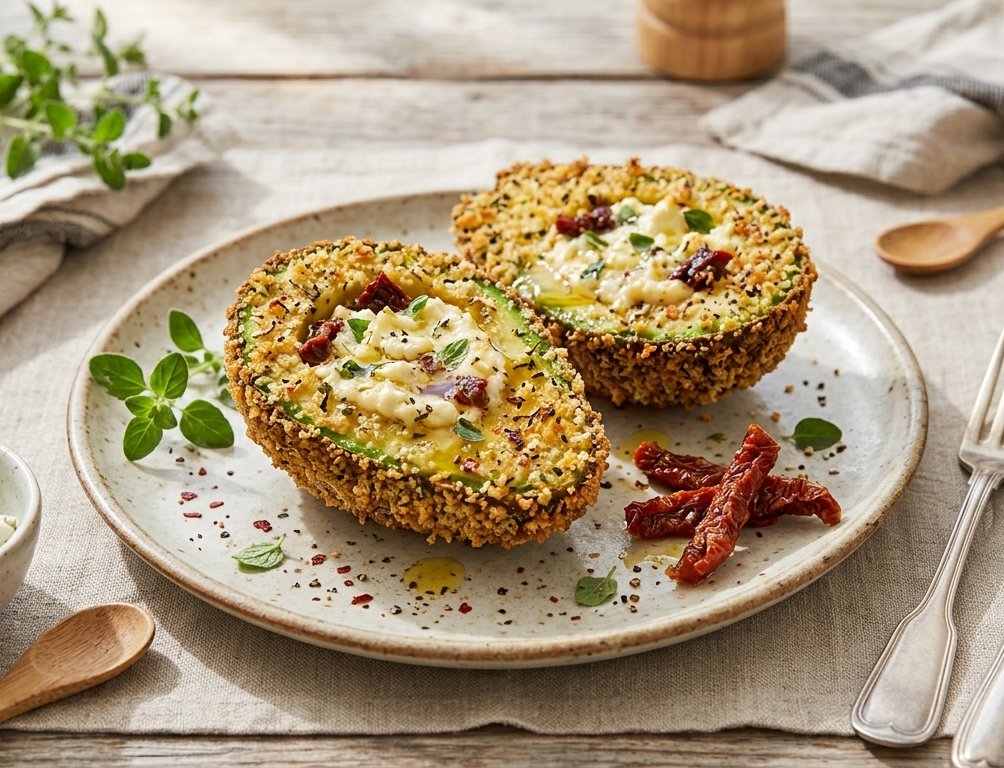 elrinconsabroso's tweet photo. Aguacate Crujiente Relleno de Queso Feta, Tomate Seco y Hierbas es una deliciosa combinación de sabores que te dejará sin Palabras 
#AguacateRelleno #SinGluten #Airfryer #VeranoEnLaCocina #comidaSaludable #saludable #loveFood

Receta completa en mi Blog:
https://t.co/aKZuCDouFm https://t.co/pA4b9fwknj