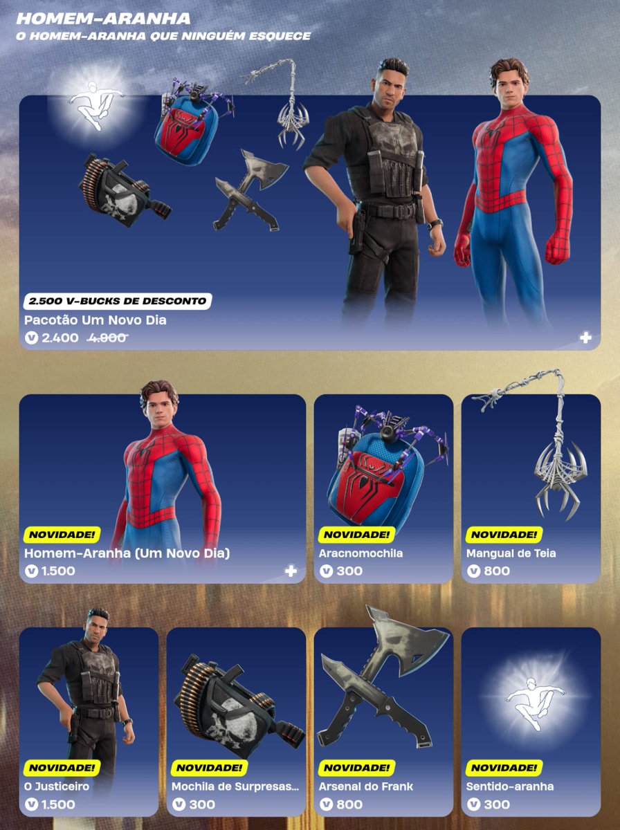 gross79863's tweet photo. Loja de itens! (30/07)

• Considere usar meu Code: Gross na loja de itens! #ad

• Sem alertas de v-bucks no salve o mundo! 

• Homem Aranha (outro), Justiceiro e Lil Tecca chegaram na loja de itens! 

• Os Simpsons e Hulk voltaram pra loja de itens! 

#Fortnite https://t.co/h1V0sgvDrE