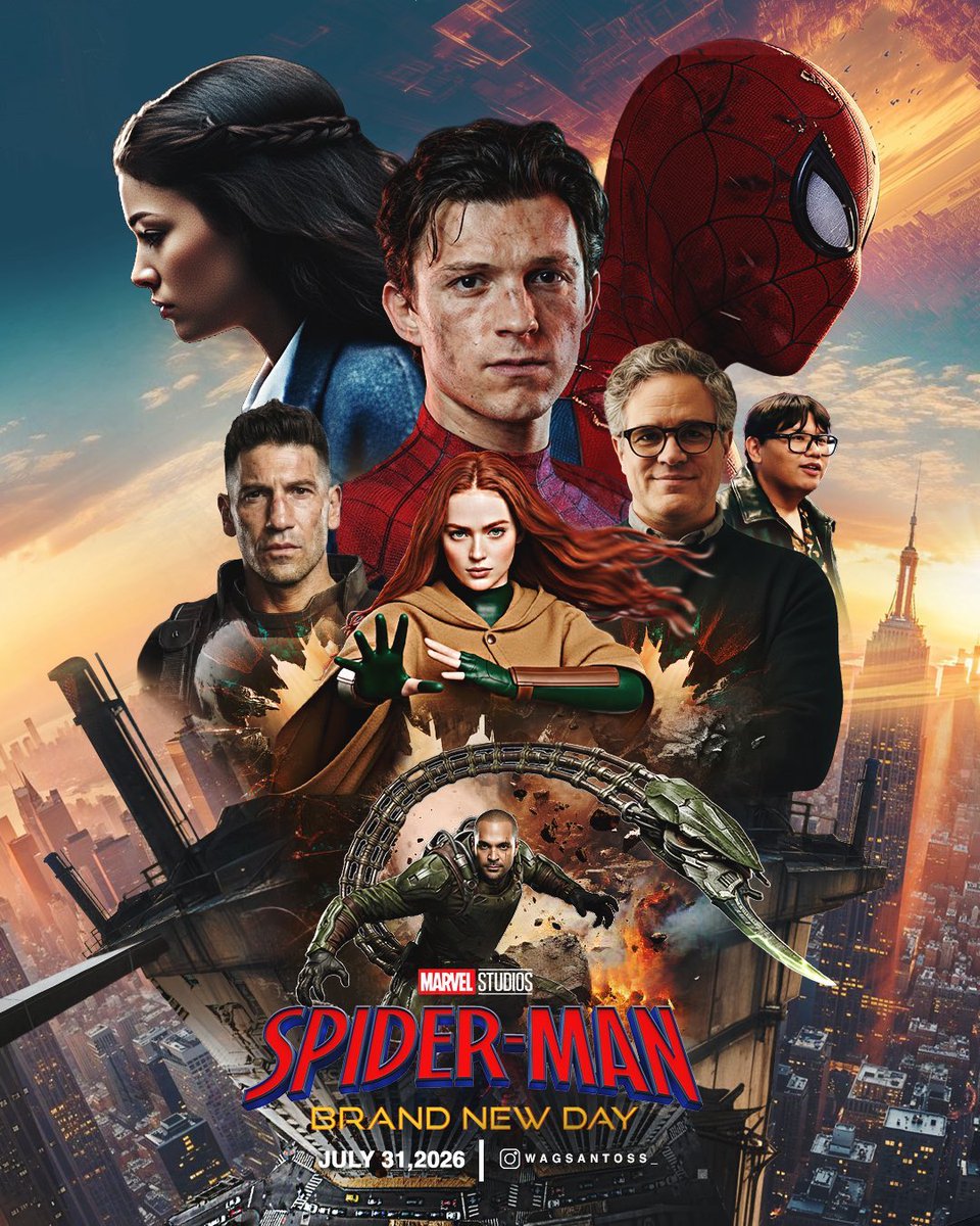 RKO_411's tweet photo. 🚨🚨🚨🚨🚨🚨🚨🎁🎁🎁🎁🎁

سحب على تذكرة فلم 🎟️🕸️🕷️

 Spider-Man: Brand New Day 2026

او قيمة التذكره + 5 حسابات نتفلكس 🔥

شهر كامل 4K بس عليك يا عزيزي المشاهد

1- رتويت 🔁
2- فولو 👤
3- تعليق💬 

والله يوفقكم ان شاء الله 🤍

و السحب بعد عرض سمر سلام 

بأذن الله و بعلن الفائزين في التعليقات 🤝🏻