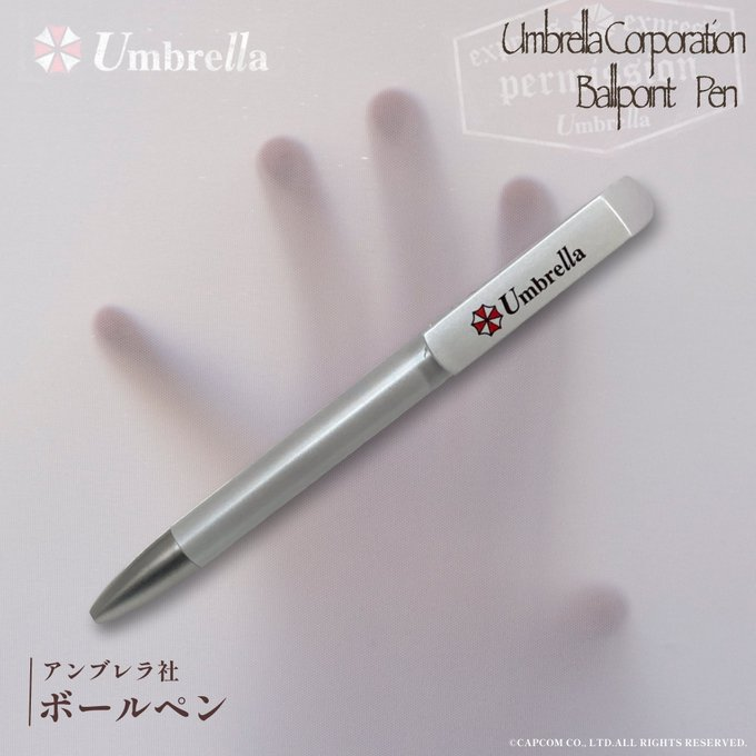 CStorejapan's tweet photo. 【ONLINE】

【商品紹介】

バイオハザード 
アンブレラ社　ボールペン

▽online
https://t.co/W1n6aUeQNH https://t.co/WTsbZC0FrW