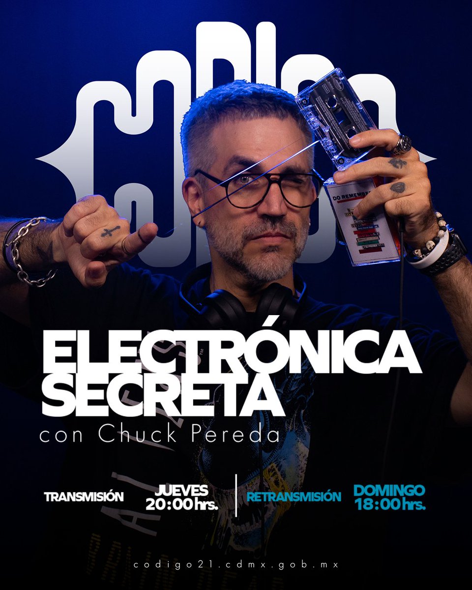 codigo21_radio's tweet photo. #ElectrónicaSecreta: Ritmos que saben a vinilos viejos mezclados con tonos futuristas. Forma parte del mejor ambiente con esta playlist de @chuckpee.

20:00 hrs.
https://t.co/5Xi3ppXmOP | https://t.co/kXMehXYKE5
#LoQueTienesQueEscuchar https://t.co/aZ30NWeFDI