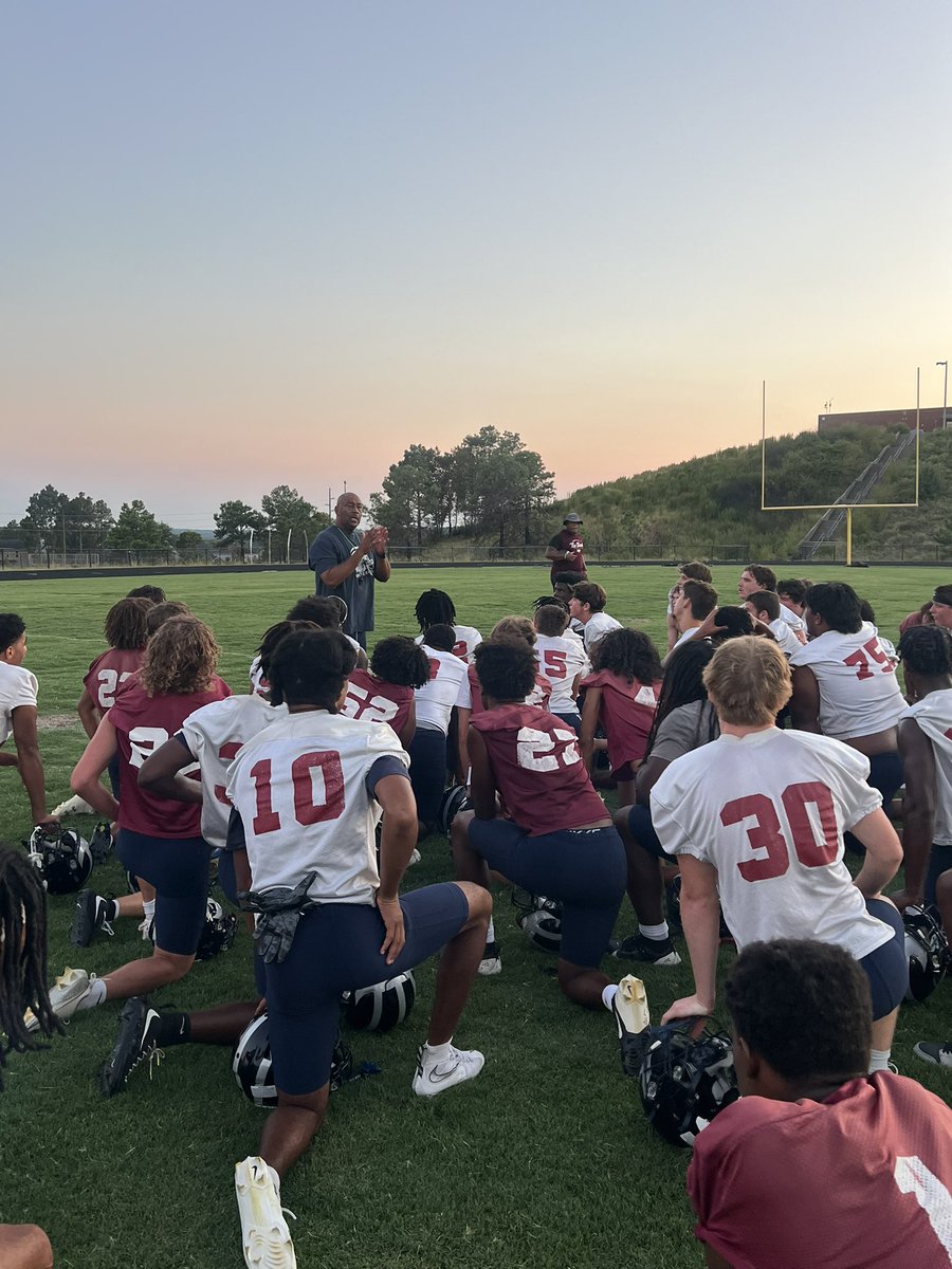 KnollFootball's tweet photo. First day of fall practice was a success. Every rep matters, every day counts. #TheNextStep #TheBank https://t.co/OSwLUwiRN5