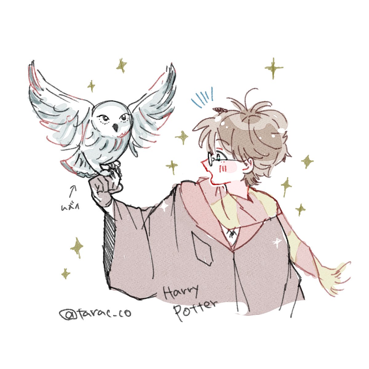 tarac_co's tweet photo. ハリー誕生日おめでとう🎂（過去絵）

#HappyBirthdayHarryPotter
#ハリーポッター生誕祭2026 https://t.co/tc2y3CVg3f