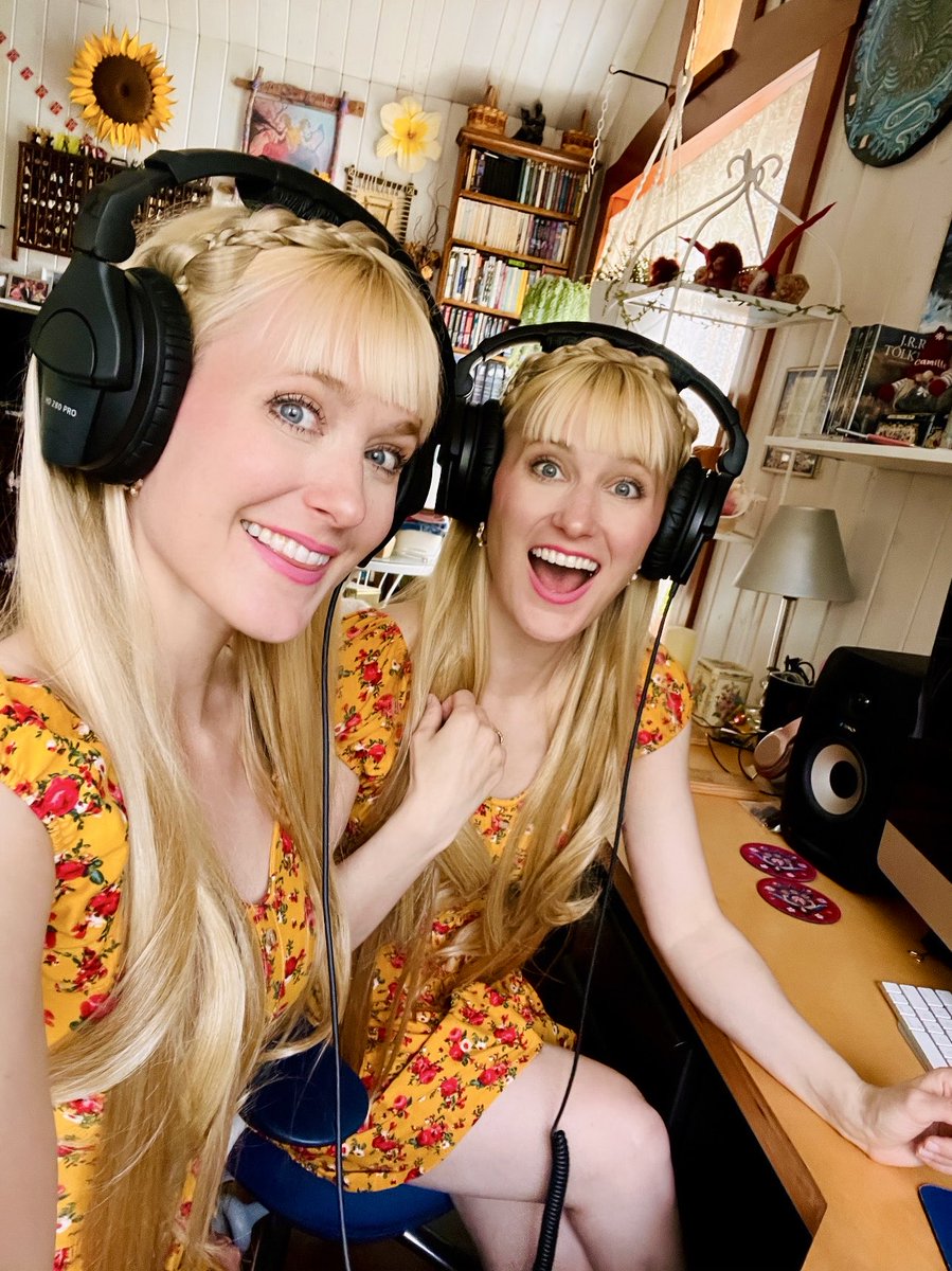 HarpTwins's tweet photo. Just finalized another new song mix/master for our upcoming Twin Destinies 3 original album and novel with @DebbieViguie! Debbie said this one is her favorite of any song we’ve ever written! 🥰🥰 https://t.co/vvxpjK0dYD