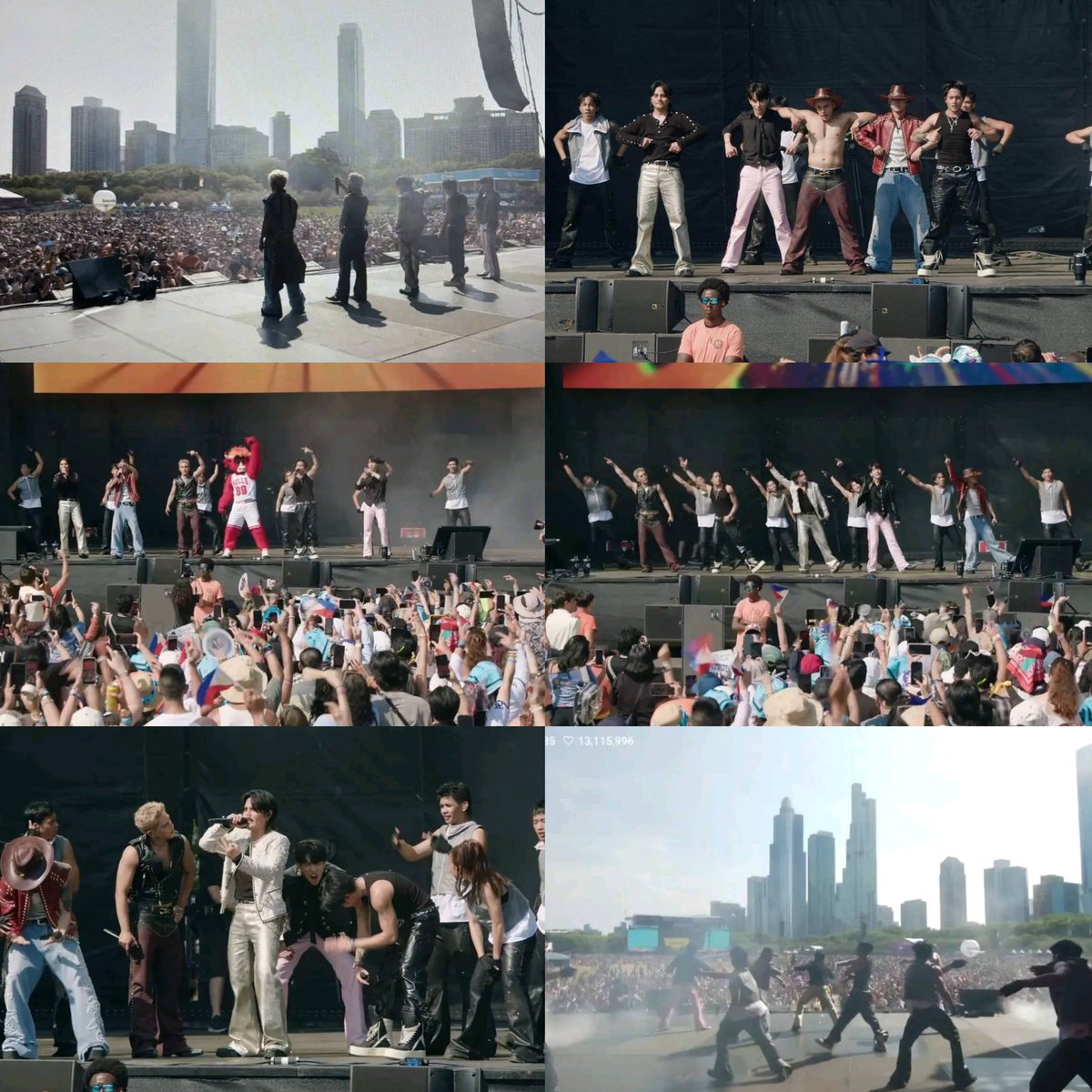 philconcerts's tweet photo. .@SB19Official Makes History as First All-Filipino Act at Lollapalooza

On a warm Thursday afternoon in Grant Park, five guys from the Philippines walked onto the Allianz Stage at Lollapalooza and quietly rewrote the record books. Pablo, Josh, Stell, Ken, and Justin, better known as SB19, became the first fully Filipino, homegrown act to ever perform at the legendary festival.

For a group that started as trainees, standing on that stage in front of a mixed international crowd was more than a booking. It was proof that P-pop could claim space on one of the world’s biggest music platforms without diluting who they are.

Fans lined up early. Philippine flags waved in the Chicago summer air. People who had never heard a single SB19 song stood shoulder to shoulder with A’TIN who had been waiting years for this exact moment.

Back home, it was the middle of the night. Watch parties stretched across Manila, Cebu, Davao, and beyond. The Rizal Monument glowed blue in their honor. For a lot of Filipinos, it wasn’t just about five performers on a foreign stage. It was about watching this group bring Filipino music to take up space on the massive global stage.

What made the set land so hard was how human it felt. SB19 has always been good at turning struggle into momentum, those early years of uncertainty, the decision to go independent, the build of a global fanbase that refused to stay quiet. 

SB19’s appearance fits into a larger trajectory. The self-managed group, often called the “Kings of P-pop,” has steadily expanded its international presence with original material, high-energy choreography, and songs that speak to Filipino experiences—most notably the dance-pop track “VISA,” which addresses barriers faced by Filipino artists and professionals seeking opportunities abroad or just want to travel overseas for tourism. Their Lollapalooza set served as both a celebration of that hard-won progress and a bold introduction of P-pop to a massive, diverse festival audience.

They didn’t need to change their sound or soften their identity to fit the festival. They brought the sharp choreography, the live vocals, the attitude, and the pride. In a lineup stacked with global names, they carved out their own corner and made it feel inevitable.

Moments like this matter because they expand what’s possible. The next Filipino group that dreams of a major international festival stage will have a clearer path. The next kid practicing choreography in a small room will have living proof that the distance between home and Grant Park can be closed.

SB19 didn’t just perform at Lollapalooza. They arrived on their own terms, carrying our Philippine flag with them and left the stage wider than they found it.

History, it turns out, can sound like five voices cutting through a Chicago afternoon, singing in a language the world is finally learning to hear.

Setlist
DAM
Gento
Lawless
Emoji
MAPA
Wakas
Mga Kababayan (Francis Magalona)
VISA
Dungka
CRIMZONE