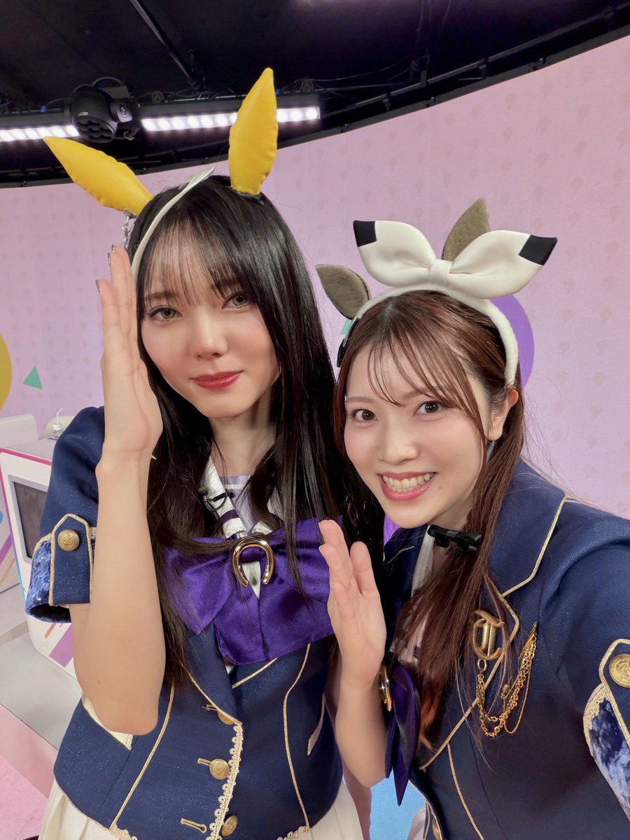 kaori_staff_'s tweet photo. キセキ役　星希成奏ちゃん💚
ステイゴールド役　松田颯水ちゃん💛
カルストンライトオ役 望月ゆみこちゃん💙

夏織

#ウマ娘 #ぱかライブTV https://t.co/4BQeS3TwRE
