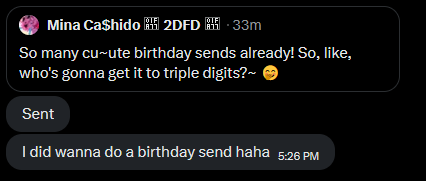 MinaCashido's tweet photo. It's just that easy~

Bratty birthday girls 𝐚𝐥𝐰𝐚𝐲𝐬 get what we want~ 😇 https://t.co/2WbCciutmF
